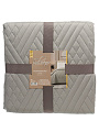 Покрывало 180х200 см , 100%пэ, стеган, Silvano, Сетка, сер - фото 7