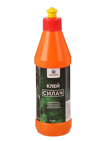Клей бесцветный, водостойкий, однокомпонентный, 400 мл, Силач