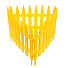 Забор декоративный пластмасса, Palisad, Частокол №1, 28х300 см, желтый, ЗД01 - фото 4
