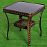 Мебель садовая Green Days, коричневая, стол, 55х55х60 см, 4 стула, 150 кг, HYB2122 - фото 3