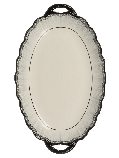 Блюдо керамика, овальное, 19.5х31х3.5 см, с ручками, RasheL, R-31102