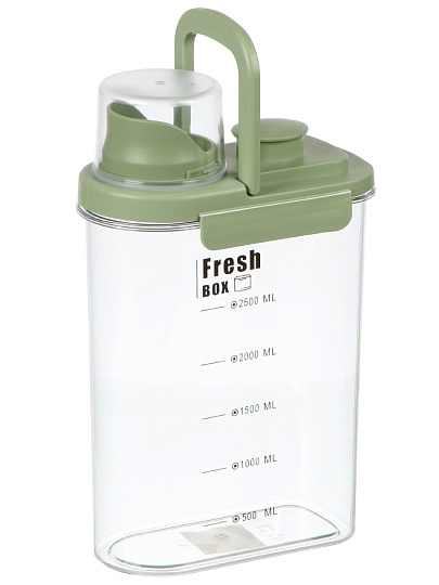 Контейнер 2.5 л, 29х19х13 см, для стирального порошка, с мерным стаканчиком, Y4-11206