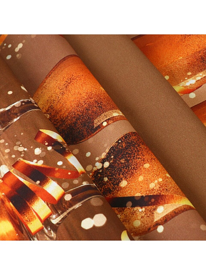 Скатерть 145х180 см, 100% хлопок, Праздничный стол Бокалы шампанского, AI-1504046