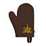 Рукавица для бани войлок, лого, коричневая, Банные штучки, 41420 - фото 4