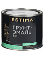 Грунт-эмаль Estima, по ржавчине, алкидная, белая, 1.9 кг