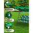 Качели садовые 3-местные, 170х110х153 см, 210 кг, Листики, зеленые, Y6-1987-1-AI, металл - фото 13