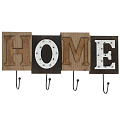 Крючок 4 крючка, 4 шт, на декоративном панно, настенный, 38х12.5 см, МДФ, Home, A200147 - фото 2