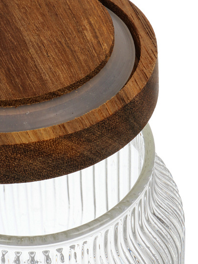 Банка для сыпучих продуктов, стекло, 350 мл, с крышкой, Barouge, Glass Honey Jar, BC-013