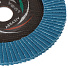Круг лепестковый торцевой КЛТ1 для УШМ, LugaAbrasiv, диаметр 150 мм, посадочный диаметр 22 мм, зерн ZK100, шлифовальный - фото 3