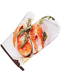 Прихватка-варежка 26х18 см, 100% полиэстер, Стейки из лосося, Y9-184 - фото 2
