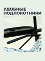 Качели садовые 3-местные, 244.2х144х181 см, 280 кг, Арагон Премиум Flower, раскладываются в кровать, с москитной сеткой, подушка, с1284, металл - фото 2
