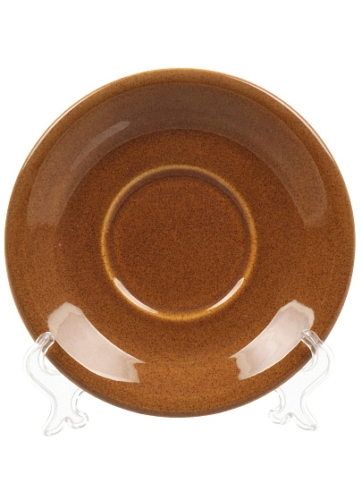 Блюдце фарфор, 15.7 см, Карамель, Daniks, 15БЛ15713