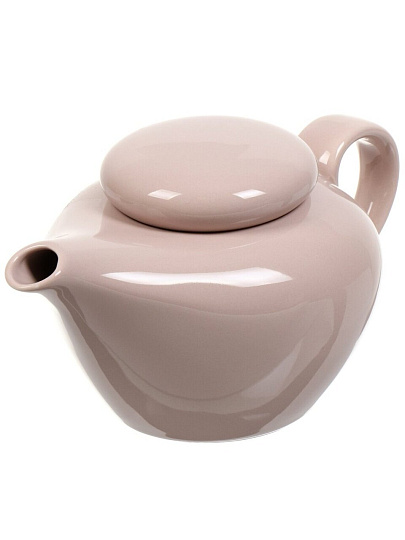 Чайник заварочный фарфор, 0.4 л, Bronco, Fusion, 263-1172, пудровый