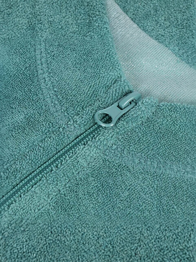 Халат женский, махровый, 80% хлопок, 20% полиэстер, светло-зеленый, 46, Багира, LX 13-005/1