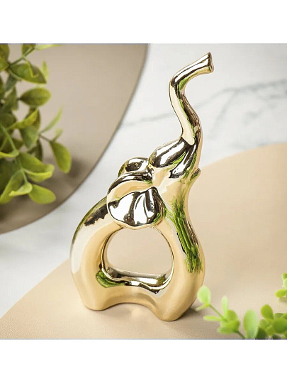 Фигурка декоративная керамика, Слоник, 10х4х17 см, Y4-9106