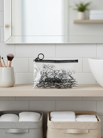 Набор мини-резинок 500 шт, каучук, зип-пакет, A110081