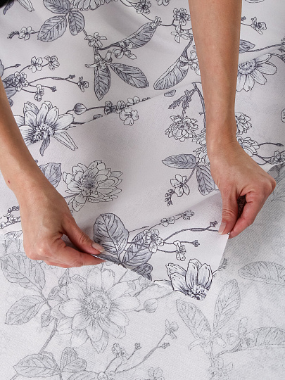 Простыня 2-спальная, 200 х 220 см, 100% хлопок, бязь, 120 г/м2, Майская ночь, 20225/1