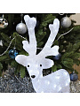 Фигурка декоративная акрил, Олень, 38х62 см, 50LED, 220В, белая, Y4-3071 - фото 6