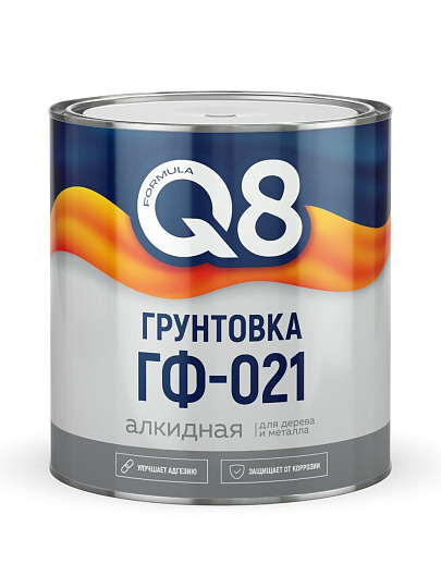 Грунтовка алкид, Formula Q8, ГФ-021, черн, 2.6 кг