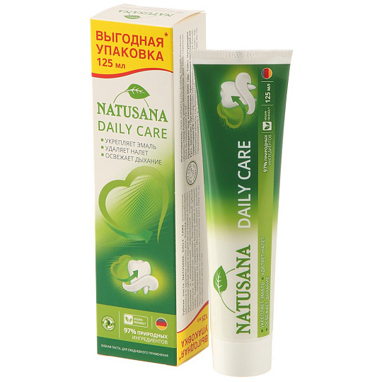 Зубная паста Natusana, Daily care, Комплексная защита, 125 мл