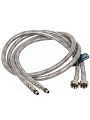 Подводка для воды М10-1/2&amp;quot;х0.8 м, пара, сталь, полимер, Stemix