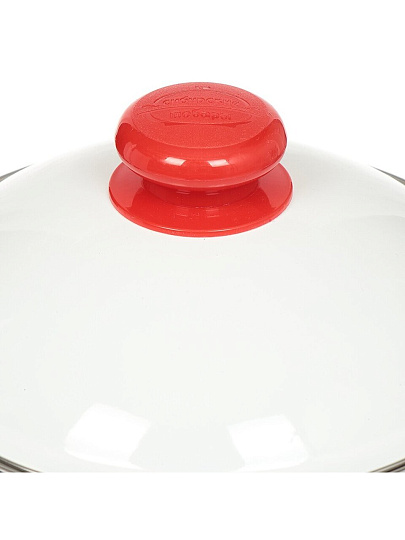 Кастрюля эмалированная сталь, 2 л, крышка сталь, цилиндрическая, Сибирские товары, Калина красная, 1MD161M, индукция