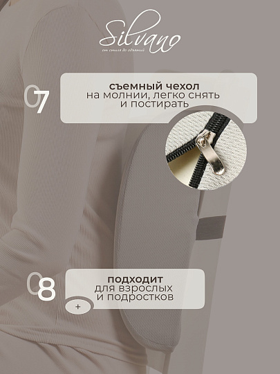 Подушка ортопедическая, 32 х 34 см, чехол полиэстер, с эффектом памяти, средняя, T2023-033