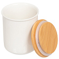 Банка для сыпучих продуктов, керамика, 350 мл, 10 см, 3 шт, с крышкой - фото 2