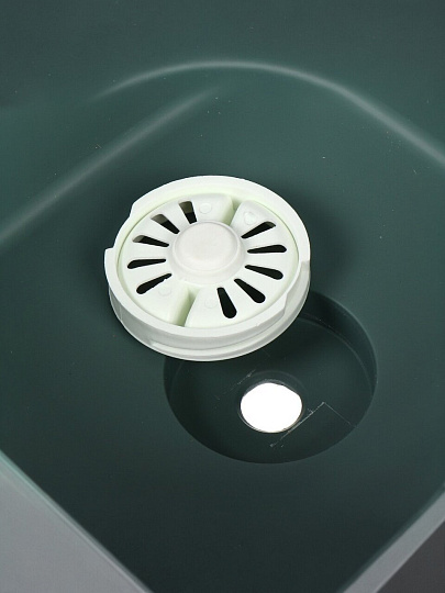 Таз пластик, квадратный, с ручкой, для кухни, 31х29.5х17.5 см, графит, Y4-6489