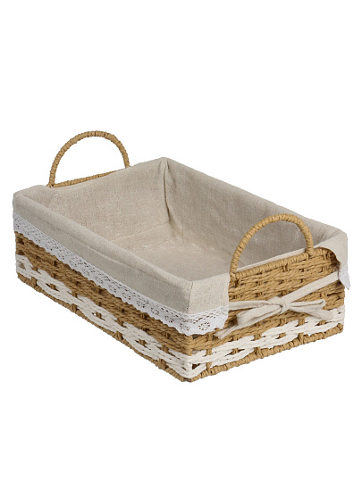 Корзина плетеная, прямоугольная, 31*21*10 см, Y4-9659