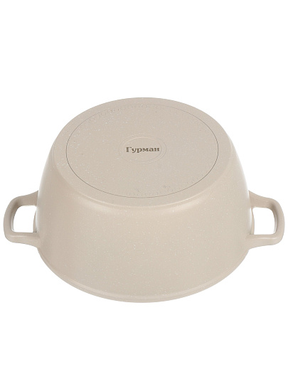 Кастрюля алюминий, антипригарное покрытие, 4 л, крышка стекло, Гурман, Pollen light, ГМк403 ПЛИ, индукция