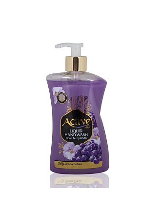 Мыло жидкое Active, Цветочный соблазн, с соевым белком и витамином E, 450 мл