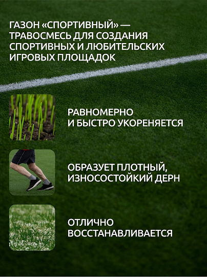 Семена Газон, Спортивный, 1 кг, мешок, Мираторг