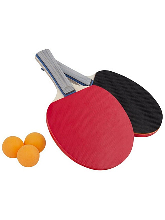Набор для настольного тенниса, 5 шт, ракетка 2 шт, мяч 3 шт, сумка, Победитъ, 323140