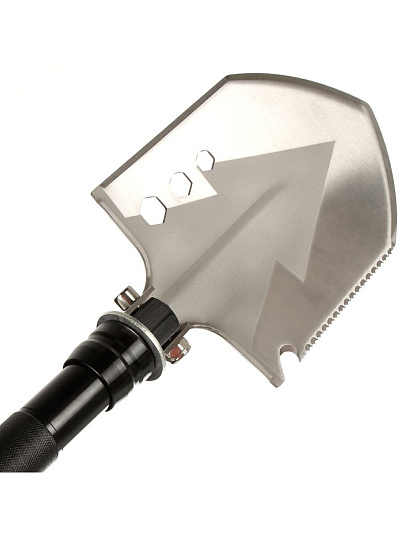 Лопата туристическая, сталь, 60х12.5 см, складная, E070005