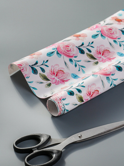 ПР Бумага подарочная 70*100см глянцевая в ассортименте