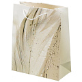 Пакет подарочный бумага, 26х12х32 см, в ассортименте, Перо, Y4-4278