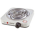 Плита электрическая Centek, CT-1508, 1000 Вт, 1 конфорка, эмаль, механическая, переключатель поворотный, белая