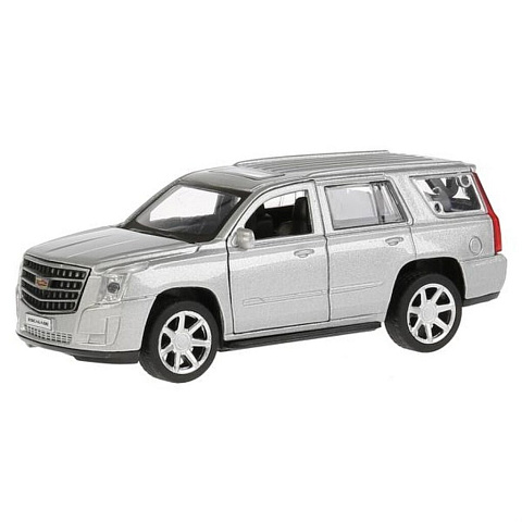 Машина детская Технопарк, Cadillac Escalade, 12 см, инерционная, пластик, ESCALADE-SL, серебрянная