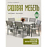 Мебель садовая Green Days, Эллада, серая, стол, 140х70х70 см, 6 стульев, 120 кг, YTCT009-1 - фото 13