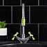Смеситель для кухни, РМС, гибкий излив, с кран-буксой, зеленый, SL92GR-279F - фото 3