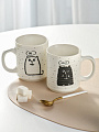 Кружка фарфор, 2 шт, 340 мл, Котоморды, R649/BRS741