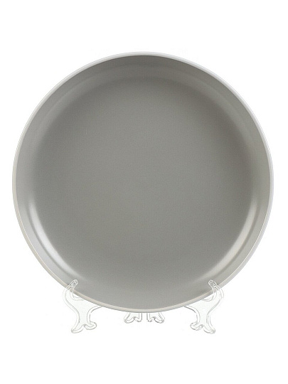 Сервиз столовый керамика, 16 предметов, на 4 персоны, B010859, светло-серый