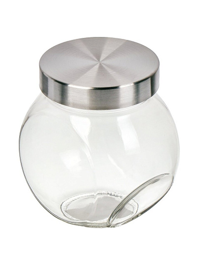 Банка для сыпучих продуктов, стекло, 0.6 л, с крышкой, Манхеттен, Y6-6494