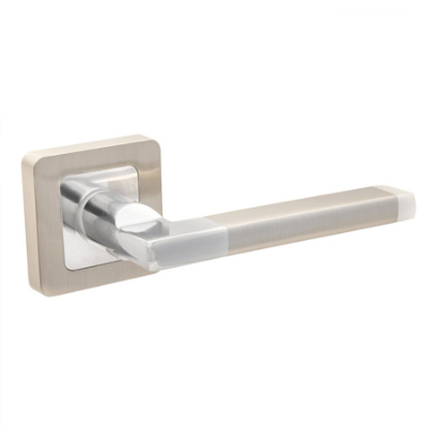 Ручка дверная Code Deco, H-22050-A-NIS/CR, матовый никель, хром, алюминий