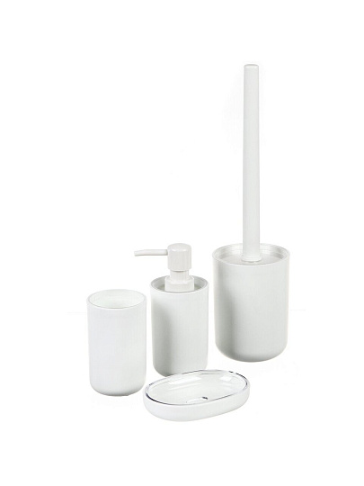 Стакан для зубных щеток, 6.6х10.9 см, пластик, белый, PP0287I-TB