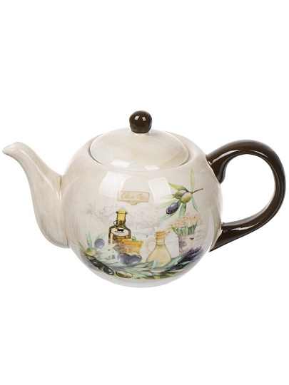 Чайник заварочный доломит, 0.95 л, Daniks, Левадия, бежевый