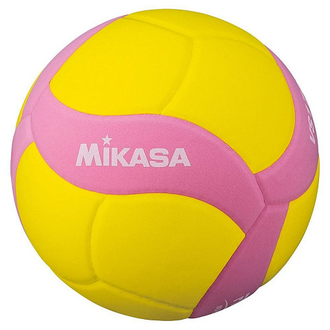 Мяч волейбольный MIKASA, №5, очень мягкая синт.кожа (ПУ), 18 п, VS170W-Y-P, 00-00008180