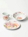 Набор посуды керамика, 3 шт, Замок принцессы, тарелка 17.5/18 см, салатник 15 см, кружка 230 мл, Daniks - фото 11