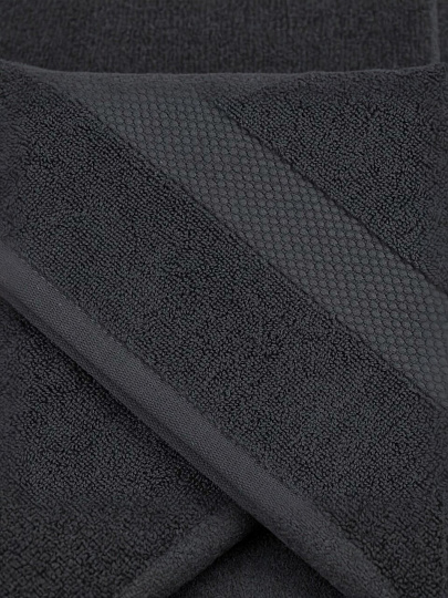 Полотенце банное 100х180 см, 100% хлопок, 500 г/м2, Spa, Barkas, темно-серое, Узбекистан, AI-3105024